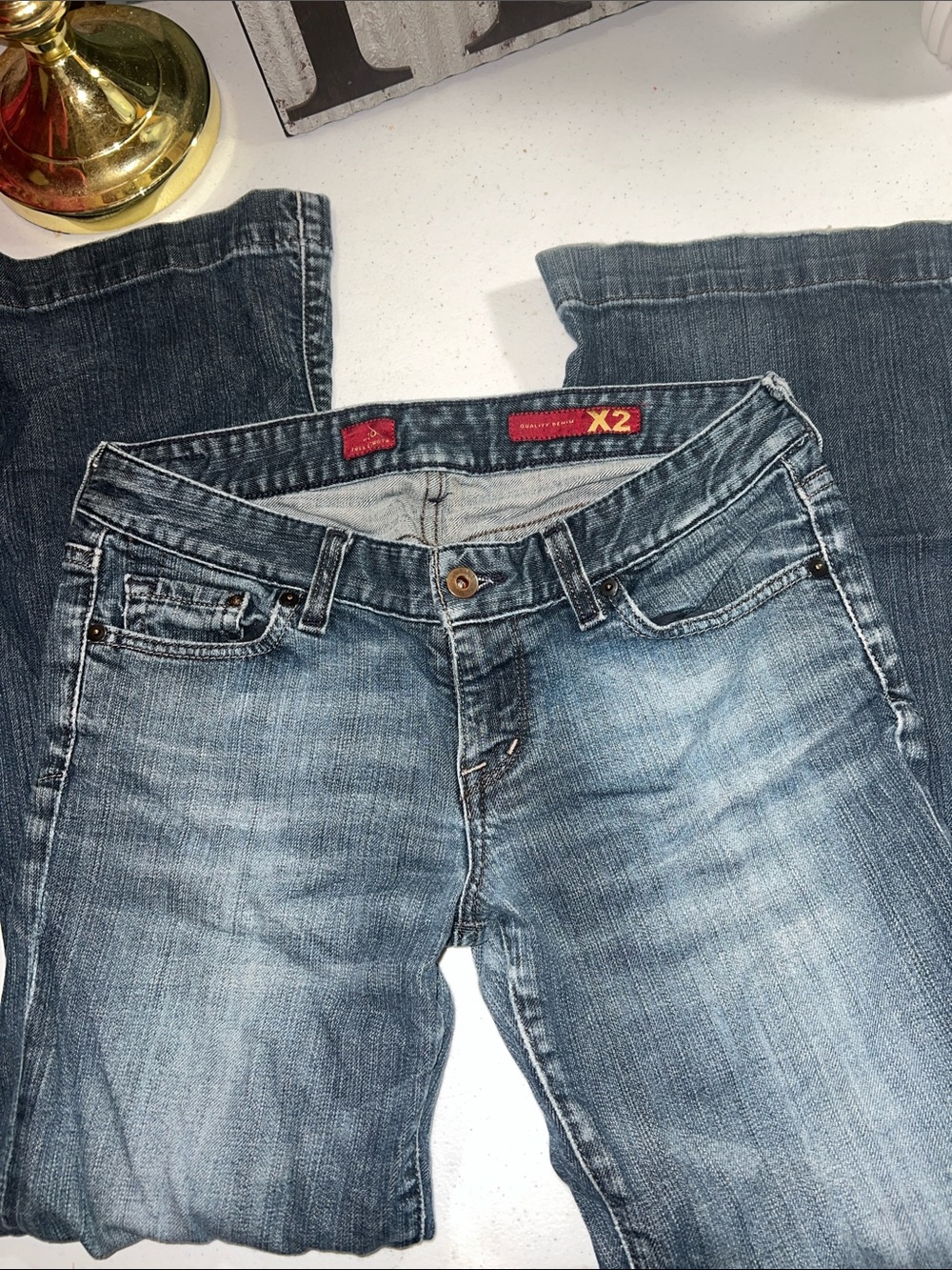 X2 Women's Faded Blue Boot Cut Jeans